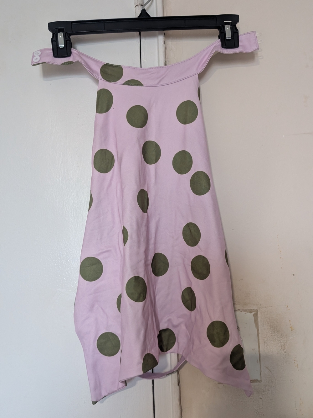 Women's Pink Polka Dot Top with Olive Dots